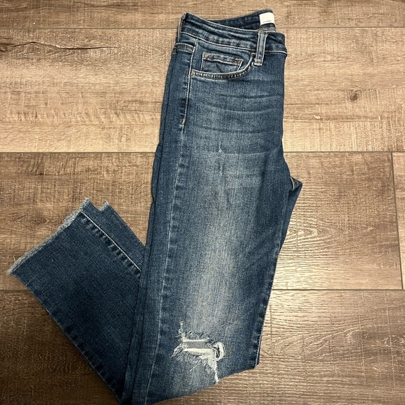 Vervet Los Angeles distressed jeans raw hem - Picture 3 of 6